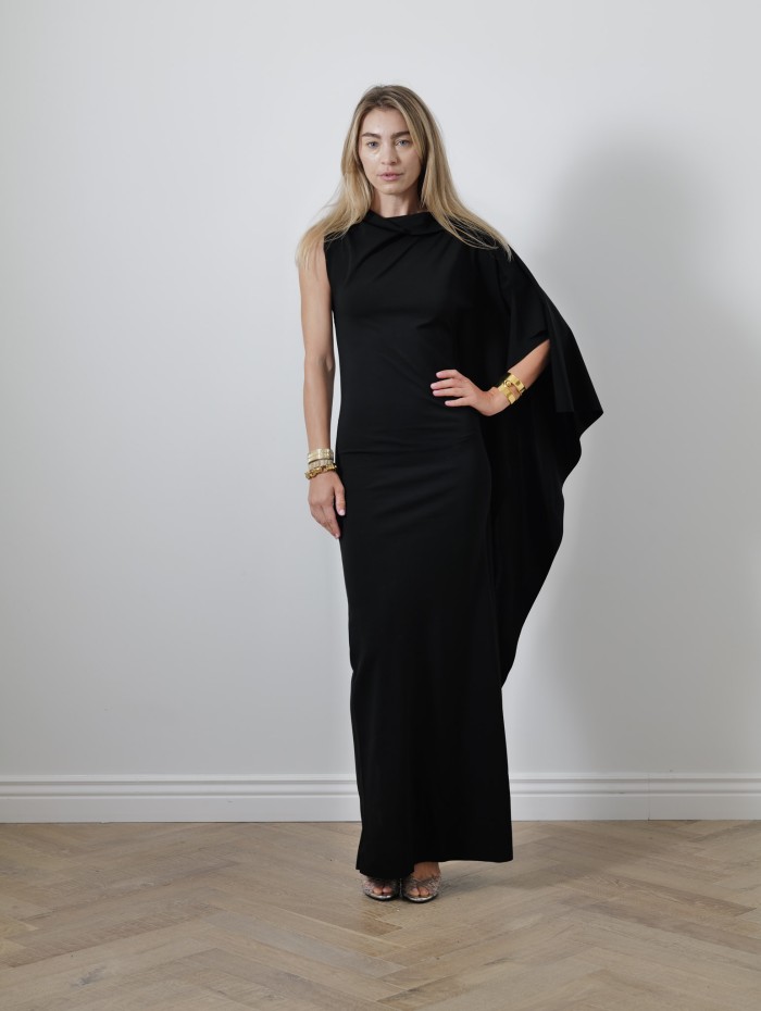 Robe asymétrique noire - Nicchia - Max Mara