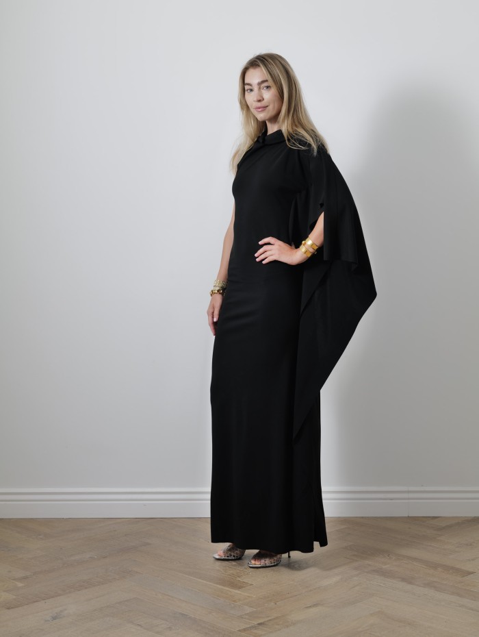 Robe asymétrique noire - Nicchia - Max Mara