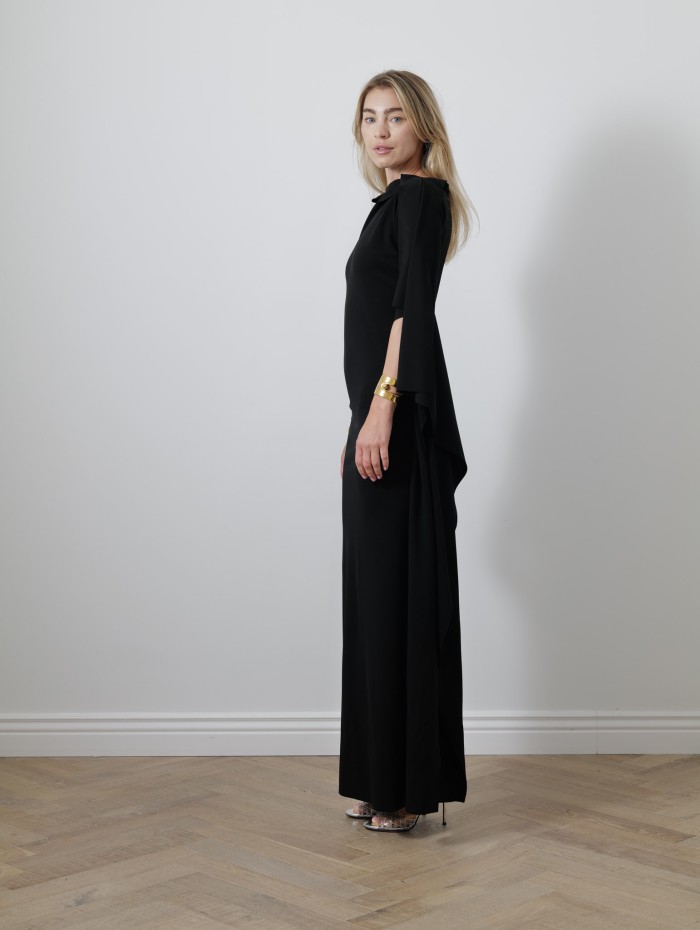 Robe asymétrique noire - Nicchia - Max Mara