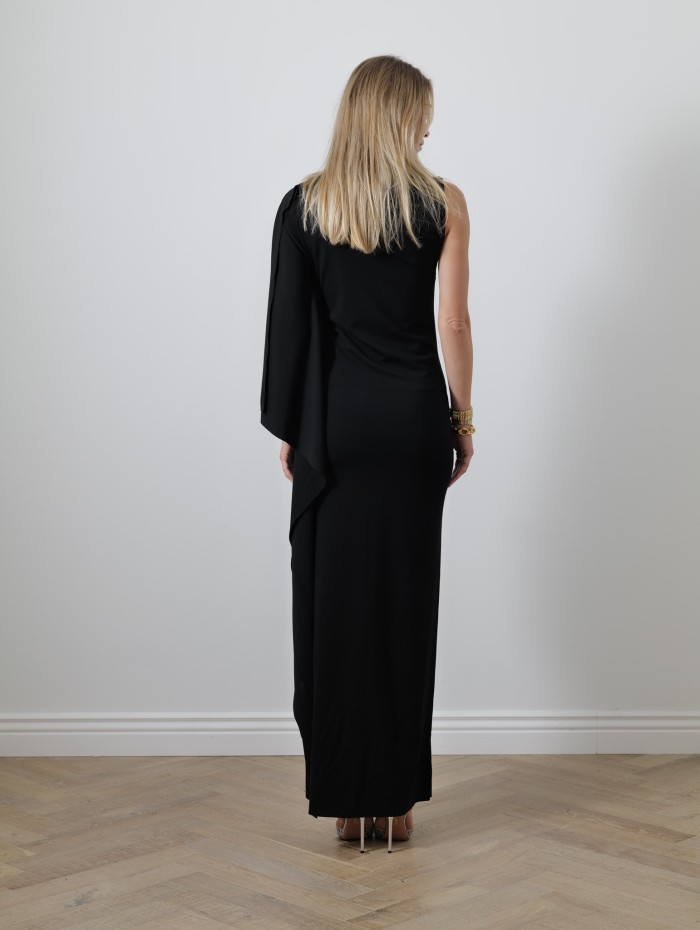 Robe asymétrique noire - Nicchia - Max Mara