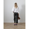 Blouse bouffante - coton blanc - patou