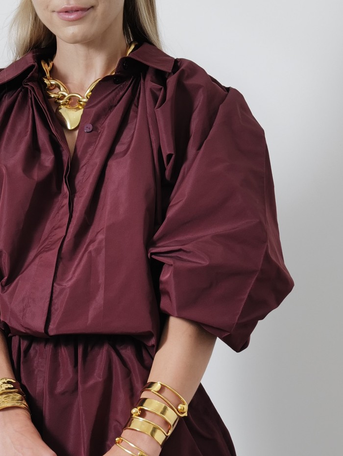 Blouse bouffante - vigne - patou