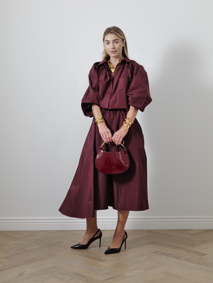 Blouse bouffante - vigne - patou