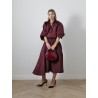 Jupe midi asymétrique - vigne - patou