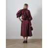 Jupe midi asymétrique - vigne - patou