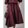 Sac Hobo vernis bordeaux - Lanvin - Mademoiselle Pearl