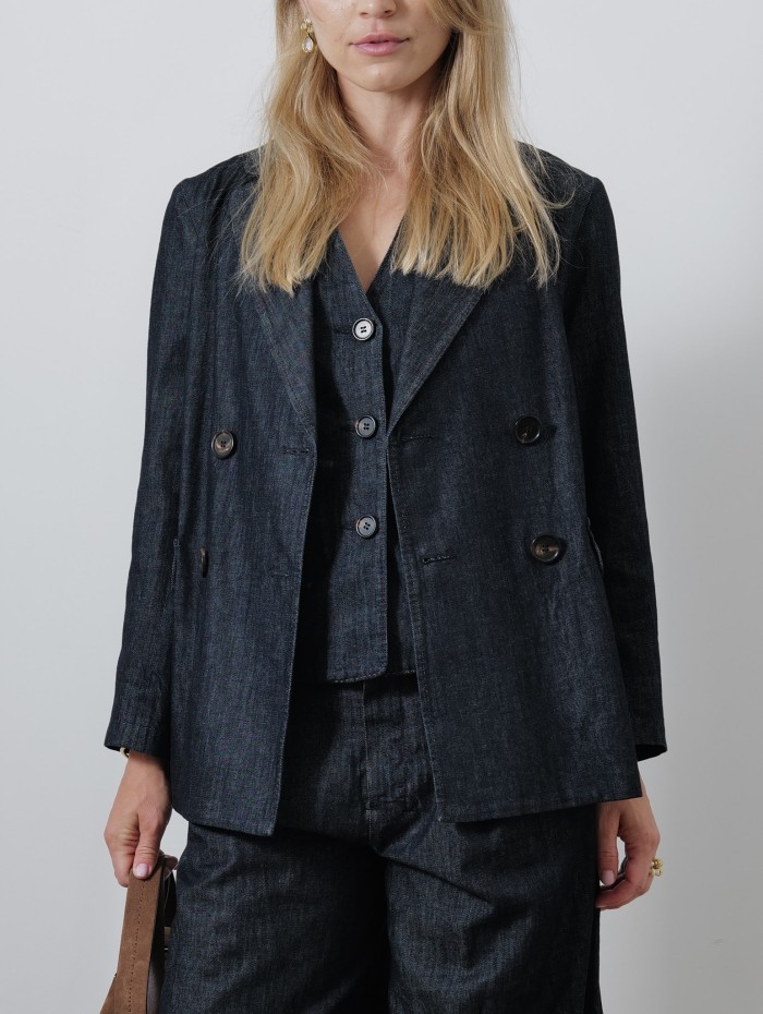 Blazer en denim - Sara - Max Mara - Mademoiselle Pearl