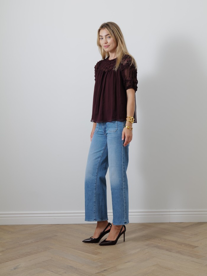 Blouse - Isolda silk smocked - Ulla johnson