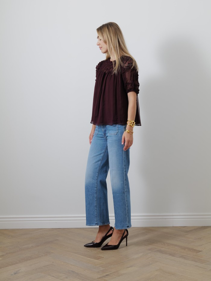 Blouse - Isolda silk smocked - Ulla johnson