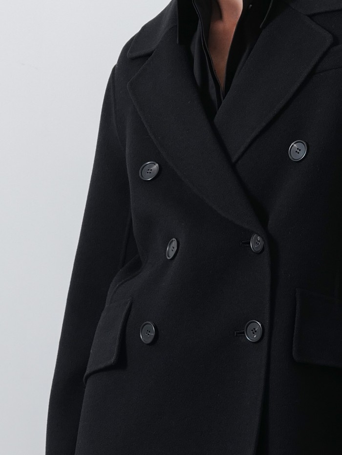 Manteau en laine noir - Lukas - Max Mara