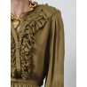 Blouse volants - Rouen silk ruffle front - Ulla johnson