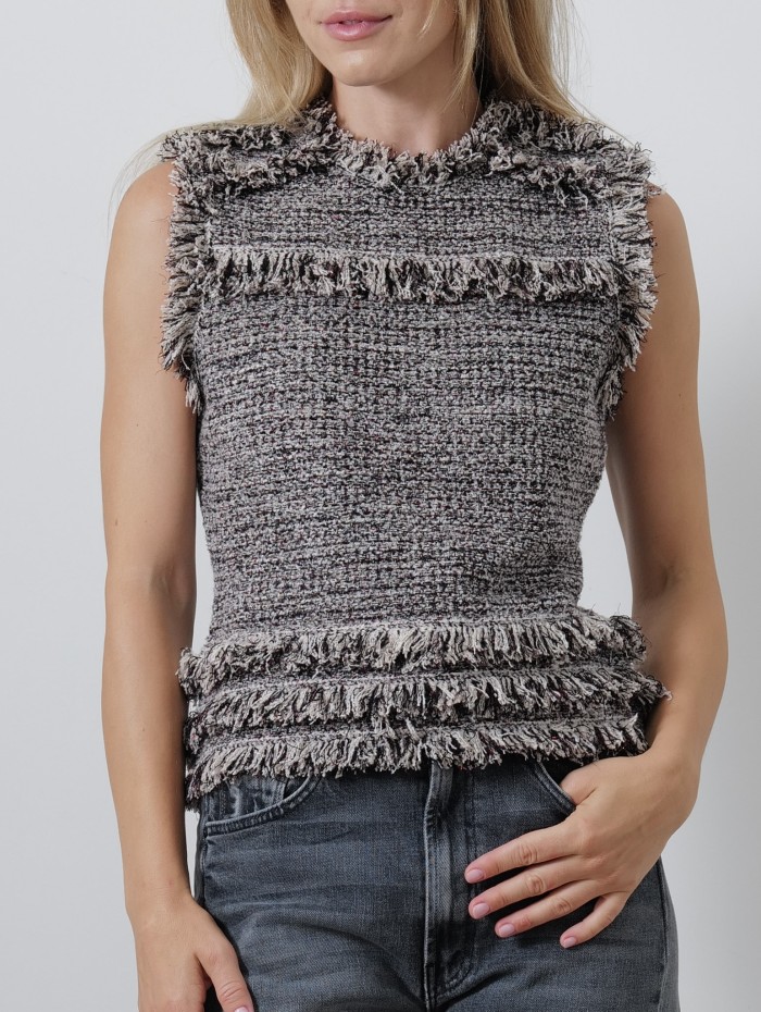 Top tweed - Kasski knit sleeveless - Ulla Johnson