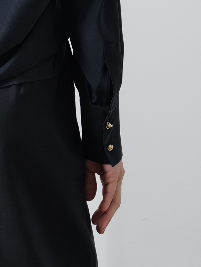 Chemisier avec lavallière - Caco - Max Mara - Mademoiselle Pearl