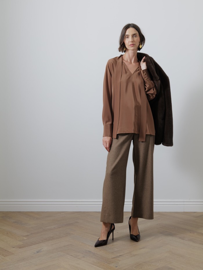 Pantalon tissu saxony - Livio - Max Mara