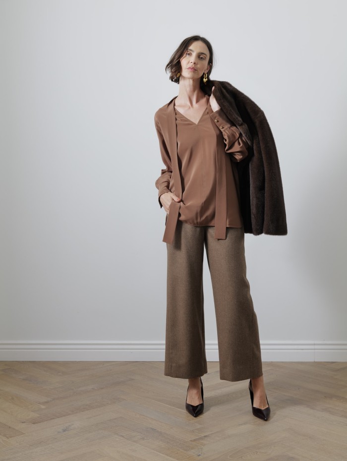 Pantalon tissu saxony - Livio - Max Mara