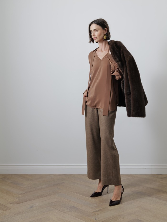 Pantalon tissu saxony - Livio - Max Mara