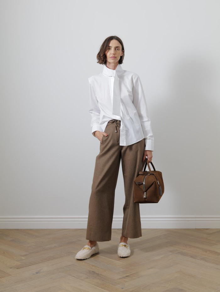 Chemise - Ascot collar - Patou