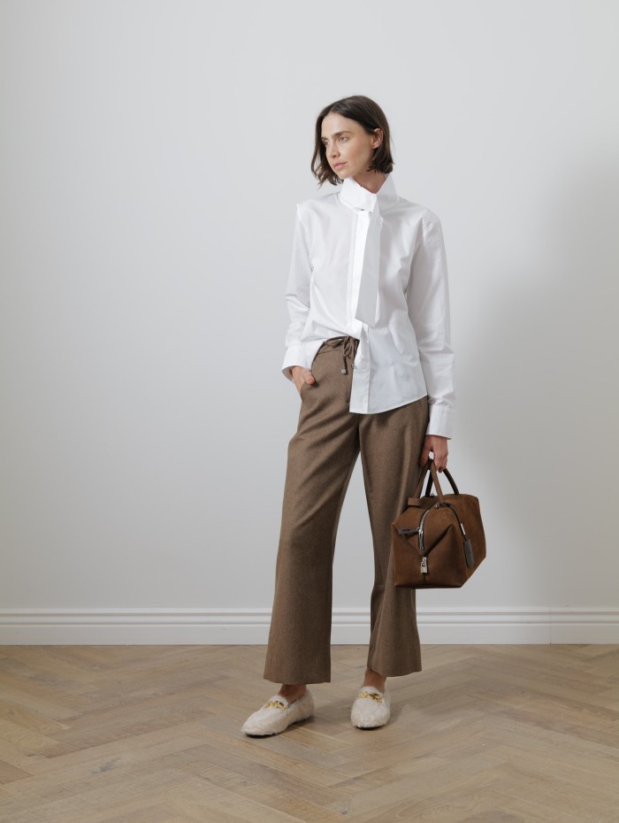 Chemise - Ascot collar - Patou