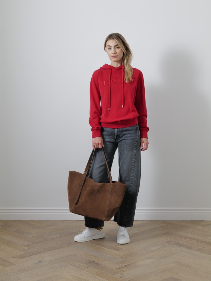 Hoodie à capuche rouge