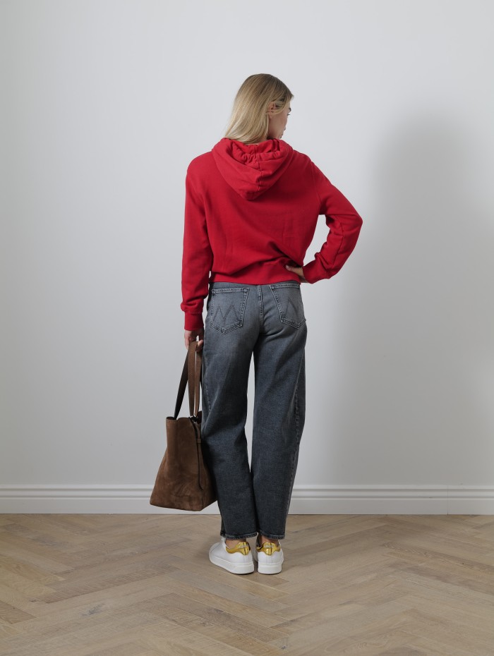 Hoodie à capuche rouge