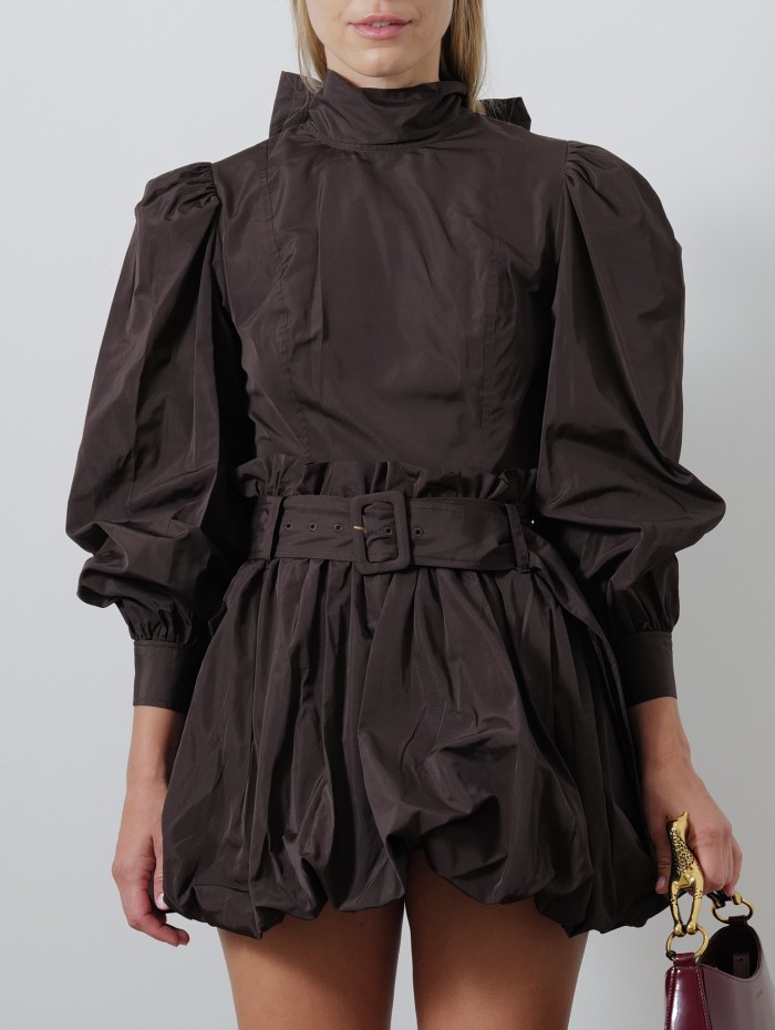 Jupe ballon - Penina silk bubble hem skirt