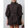 Jupe ballon - Penina silk bubble hem skirt