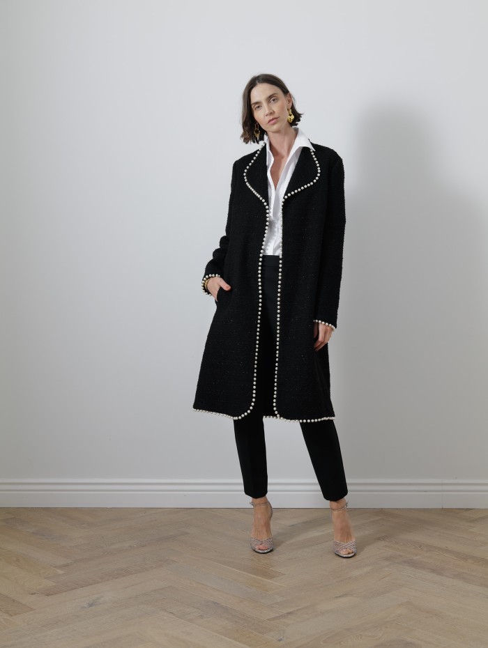 Boutique Pearl - GIAMBATTISTA VALLI Manteau orné de perles