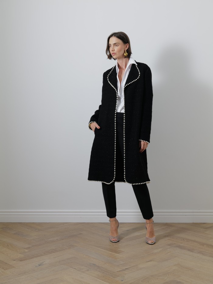 Boutique Pearl - GIAMBATTISTA VALLI Manteau orné de perles