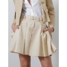 Jupe courte beige - Patou - Mademoiselle Pearl