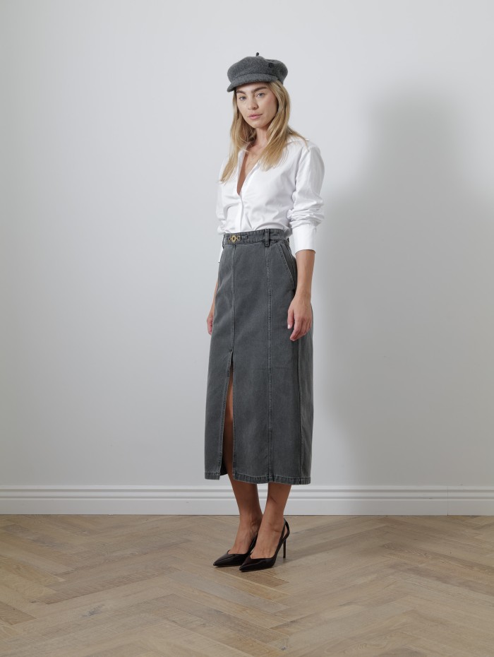 Jupe longue en jean - Patou - Mademoiselle Pearl