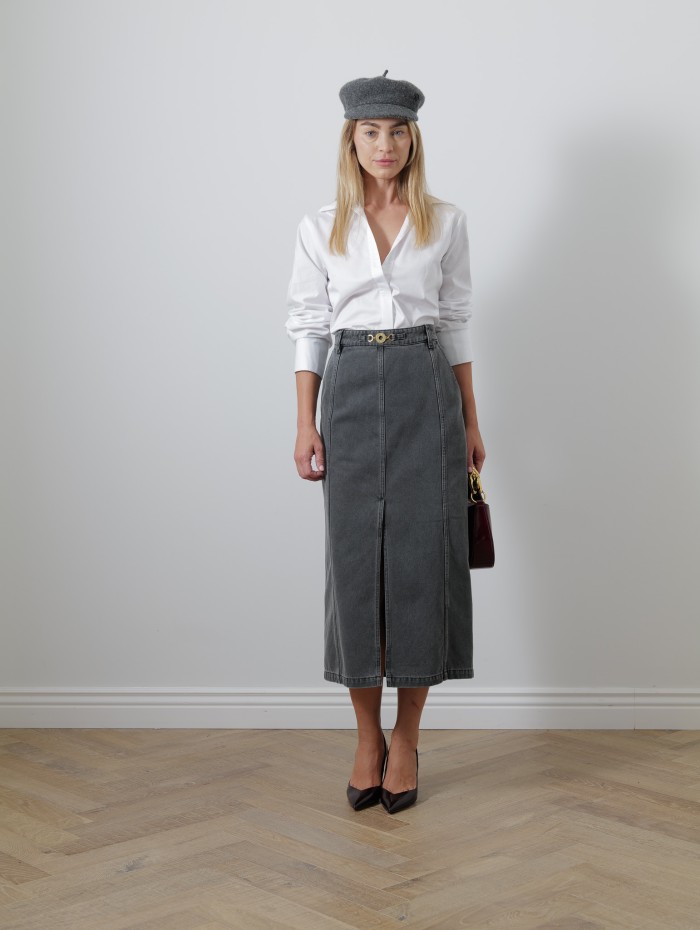 Jupe longue en jean - Patou - Mademoiselle Pearl