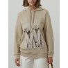 Max Mara - Sweat-shirt beige weimaraners