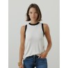 Debardeur blanc en maille - Slalom - 'S Max Mara - Mademoiselle Pearl