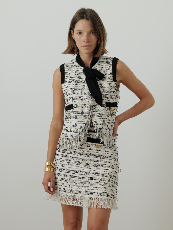 Giambattista Valli - Mini jupe en tweed
