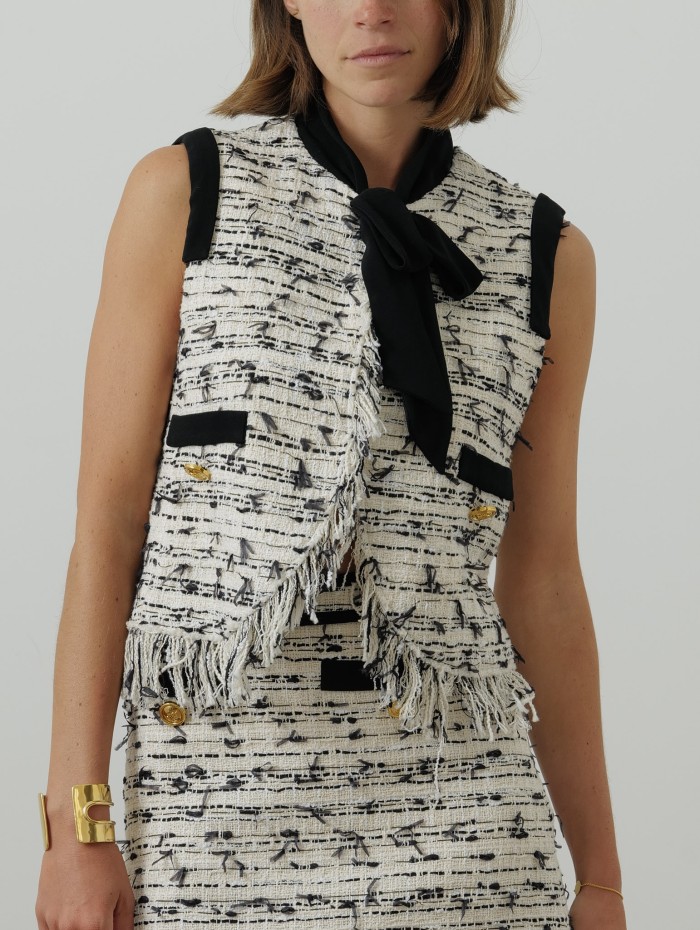 Top en tweed - Giambattista Valli - Mademoiselle Pearl