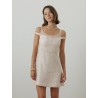 Robe en tweed rose pale de chez Giambattista Valli