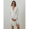 Boutique Pearl - GIAMBATTISTA VALLI Robe blanche en dentelle