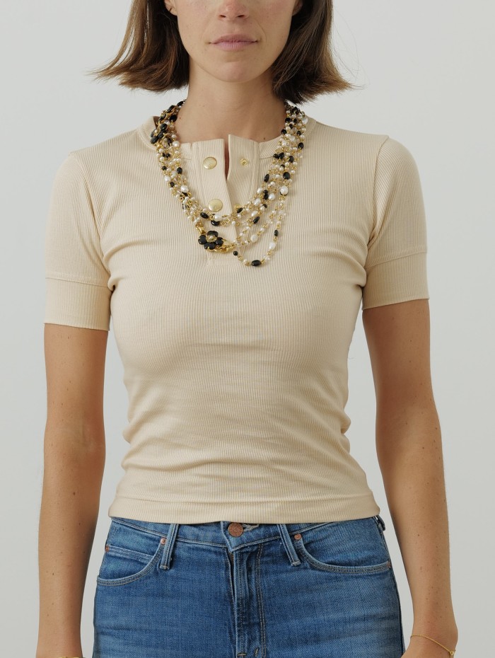 Top beige femme - Patou - Mademoiselle Pearl