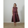 Top satin - Bordeaux - Maison Rabih Kayrouz