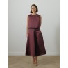 Top satin - Bordeaux - Maison Rabih Kayrouz