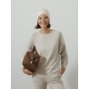 Bonnet à revers - Blanc cassé
