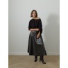Jupe midi - Cuir - Rohe