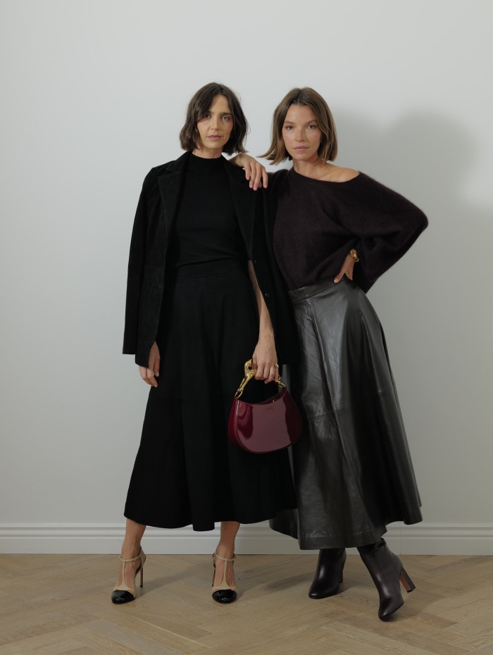 Jupe midi - Cuir - Rohe
