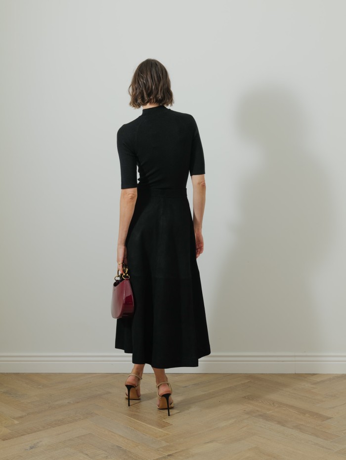 Jupe midi - Daim - Rohe