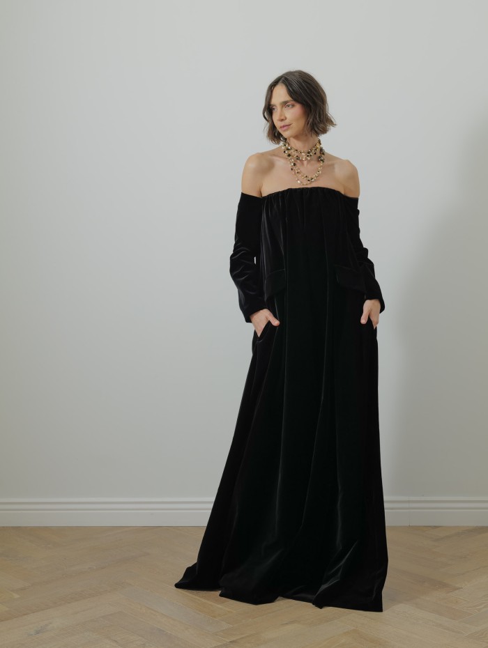 Robe velours longue - Bernard - Max Mara