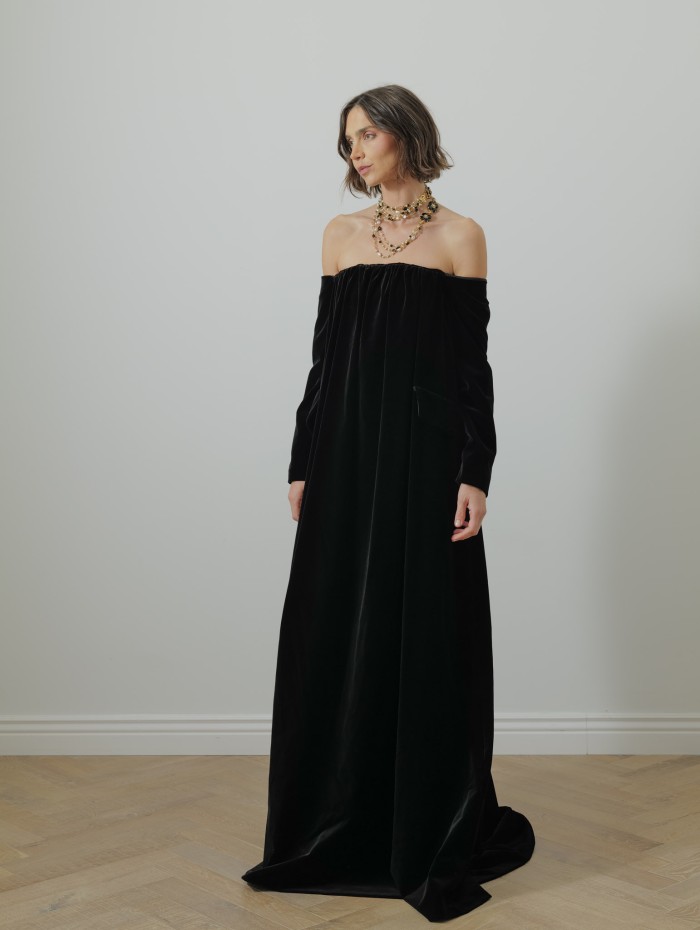 Robe velours longue - Bernard - Max Mara