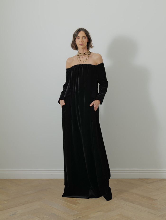Robe velours longue - Bernard - Max Mara
