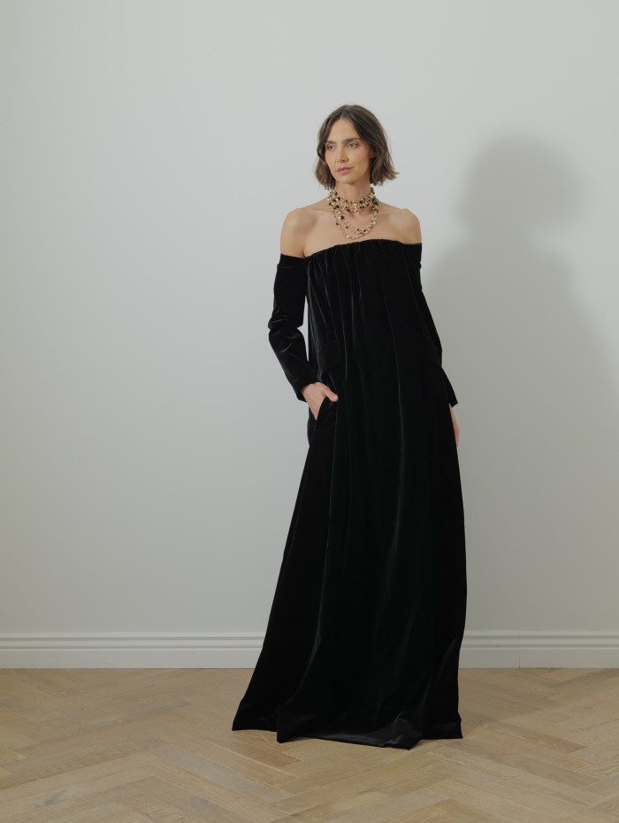 Robe velours longue - Bernard - Max Mara