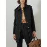 Manteau col claudine - Noir - 26 Avenue