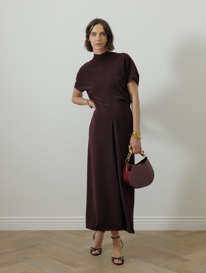 Robe col montant - Bordeaux - 26 Avenue